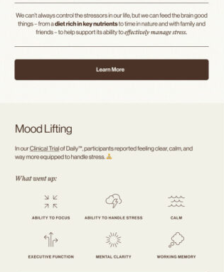 Parable’s stress-related newsletter